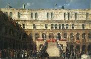 Gabriel Bella Inauguration of the Doge on the Scala dei Giganti oil painting picture wholesale